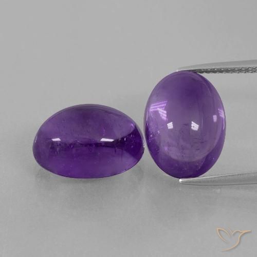 14.20ctw Natural Violeta Médio-claro Ametista, oval, Transparente