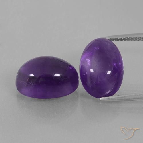 15.15ctw Natural Violeta médio Ametista, oval, Transparente