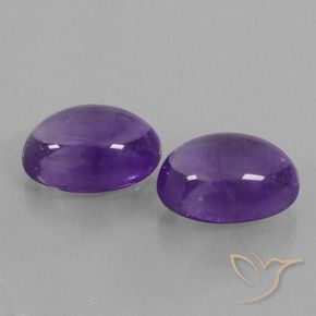 Pedras preciosas de Ametista Violeta médio natural de 14.52 ct, oval, Transparente