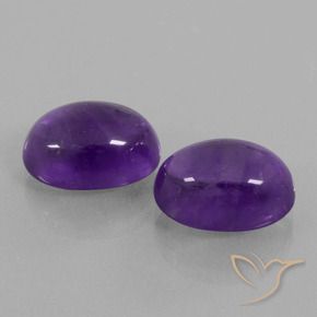 Pedras preciosas de Ametista Violeta médio natural de 14.04 ct, oval, Transparente