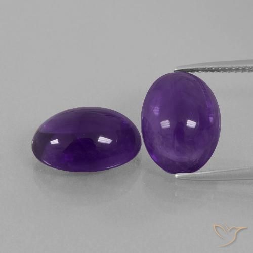 10.89ctw Natural Violeta médio Ametista, oval, Transparente