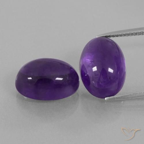 14.31ctw Natural Violeta médio Ametista, oval, Transparente
