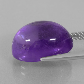 Ametista Violeta Médio-claro Natural 8.25ct, Corte Oval, Transparente
