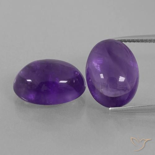 13.63ctw Natural Violeta médio Ametista, oval, Transparente