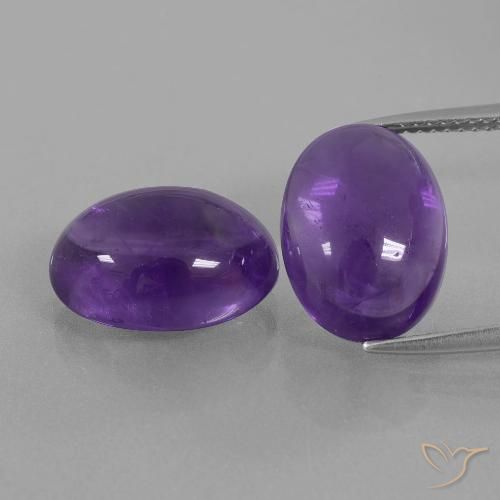 12.81ctw Natural Violeta médio Ametista, oval, Transparente