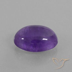 Ametista Violeta Médio-claro Natural 6.34ct, oval, Transparente