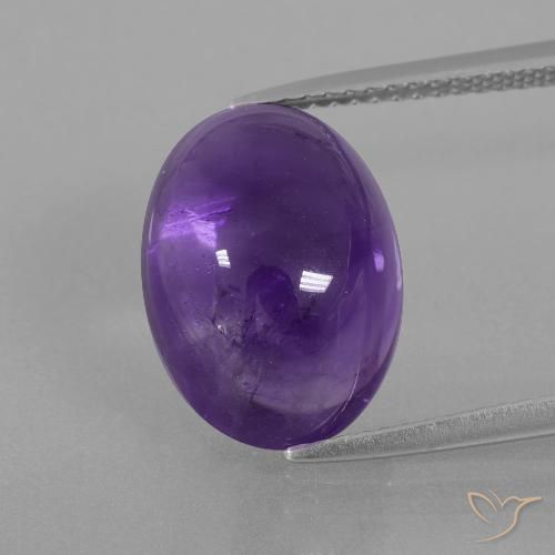 7.85ct Natural Violeta médio Ametista, oval, Transparente
