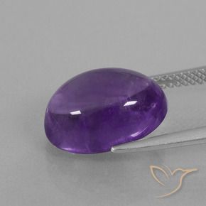 Ametista Violeta médio Natural 6.85ct, oval, Transparente