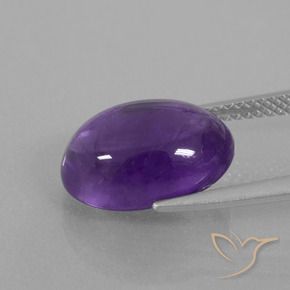 Ametista Violeta médio Natural 6.41ct, oval, Transparente