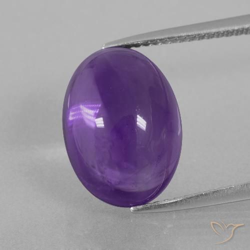 Ametista Violeta médio Natural 8.55ct, Corte Oval, Transparente