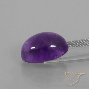 Ametista Violeta médio Natural 7.58ct, oval, Transparente