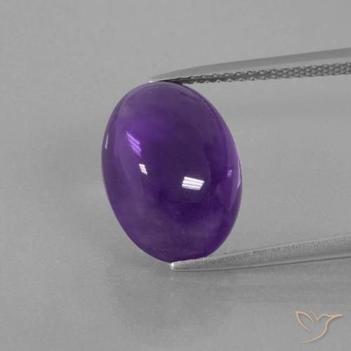 6.72ct Natural Violeta médio Ametista, oval, Transparente