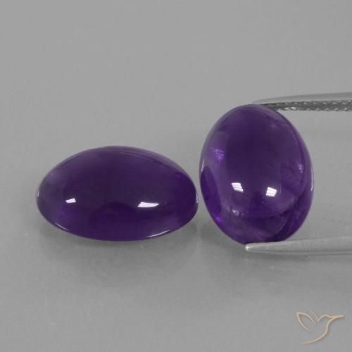 11.24ctw Natural Violeta escuro Ametista, oval, Transparente