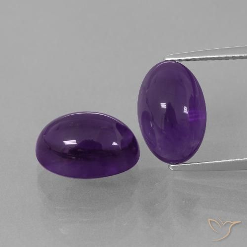 9.85ctw Natural Violeta médio Ametista, oval, Transparente