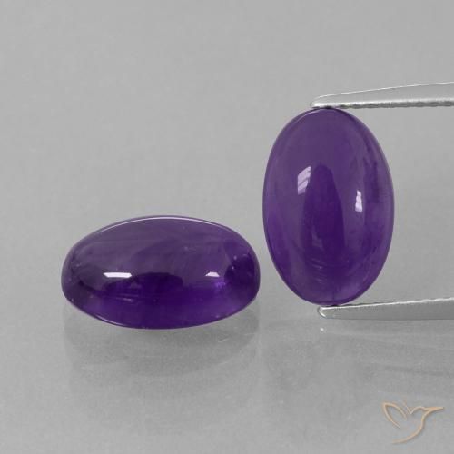 7.25ctw Natural Violeta médio Ametista, oval, Transparente
