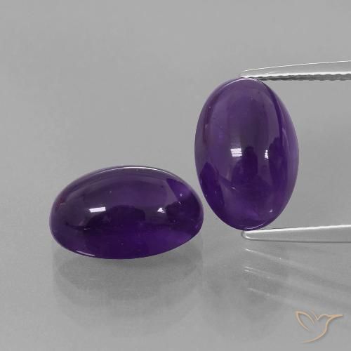 8.72ctw Natural Violeta Profundo Ametista, oval, Transparente