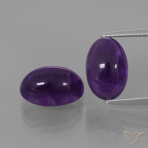 9.17ctw Natural Violeta Profundo Ametista, oval, Transparente