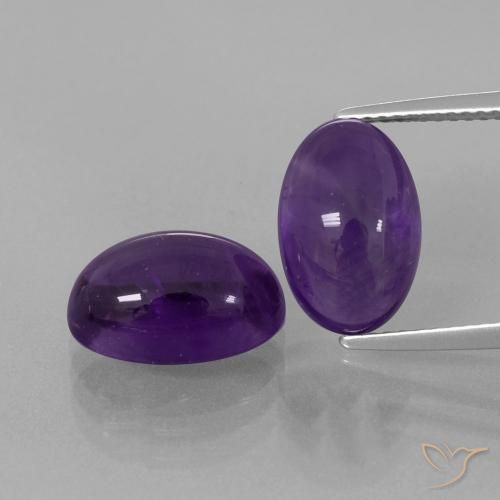 8.58ctw Natural Violeta médio Ametista, oval, Transparente