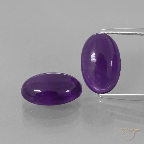 6.49ctw Natural Violeta escuro Ametista, oval, Transparente