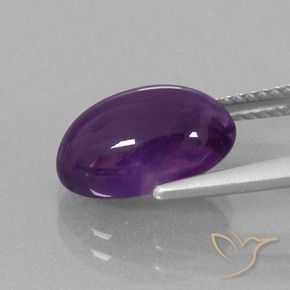 Ametista Violeta avermelhado Natural 3.88ct, oval, Transparente