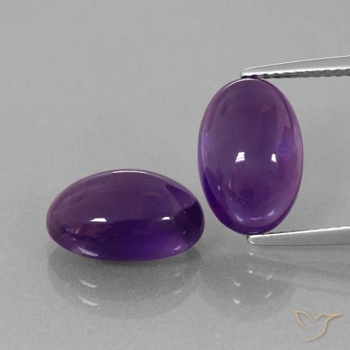 8.04ctw Natural Violeta Profundo Ametista, oval, Transparente