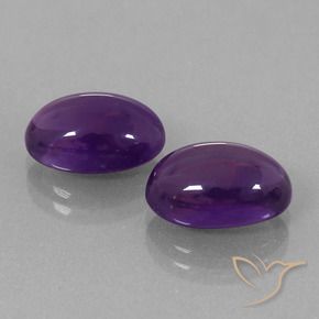Pedras preciosas de Ametista Violeta Profundo natural de 8.04 ct, oval, Transparente