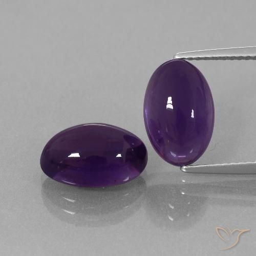 7.80ctw Natural Violeta escuro Ametista, oval, Transparente