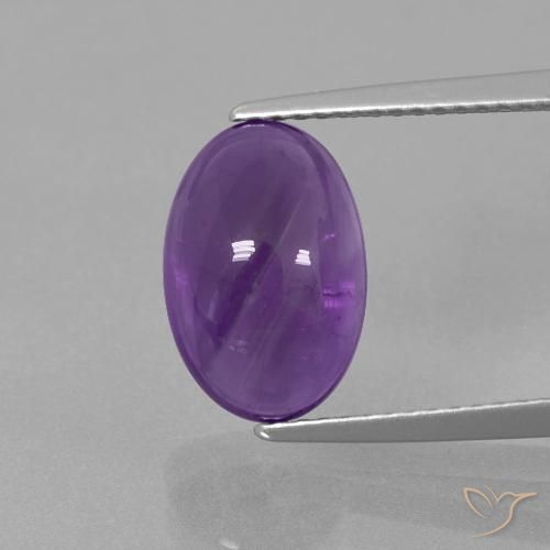 3.67ct Natural Violeta médio Ametista, oval, Transparente