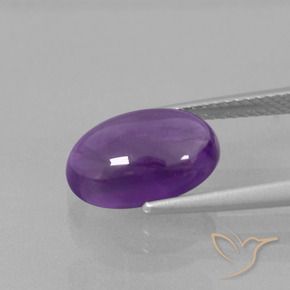 Ametista Violeta médio Natural 3.67ct, oval, Transparente