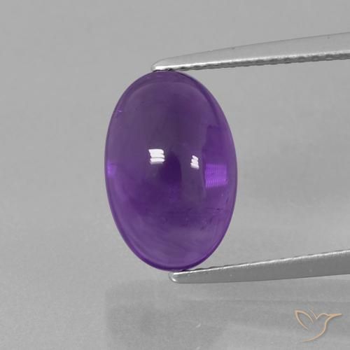 3.98ct Natural Violeta médio Ametista, oval, Transparente