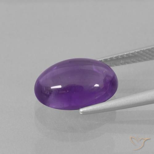Ametista Violeta médio Natural 3.98ct, oval, Transparente