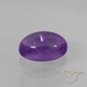 Ametista Violeta Médio-claro Natural 4.11ct, oval, Transparente