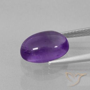 Ametista Violeta Médio-claro Natural 4.11ct, oval, Transparente
