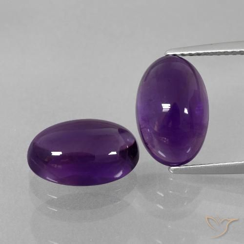 7.74ctw Natural Violeta médio Ametista, oval, Transparente