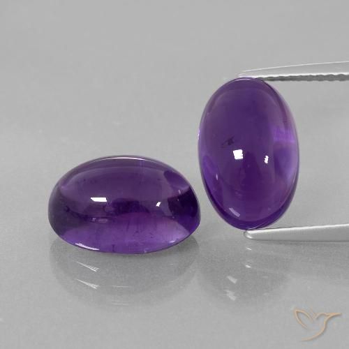 8.85ctw Natural Violeta médio Ametista, oval, Transparente