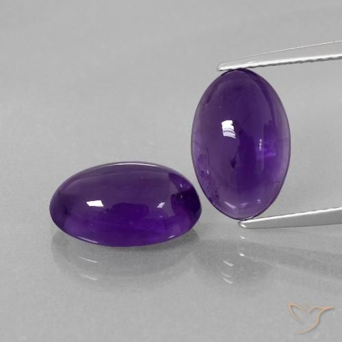 6.81ctw Natural Violeta médio Ametista, oval, Transparente