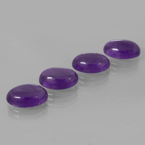 Pedras preciosas de Ametista Violeta médio natural de 13.50 ct, Corte Oval, Transparente