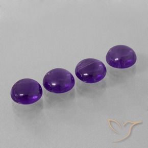 Pedras preciosas de Ametista Violeta médio natural de 9.33 ct, Redondo, Transparente