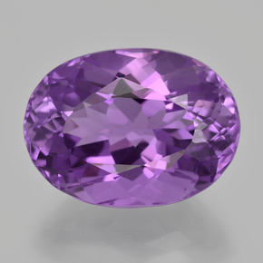 Ametista violeta natural 11,94ct, corte oval, VVS