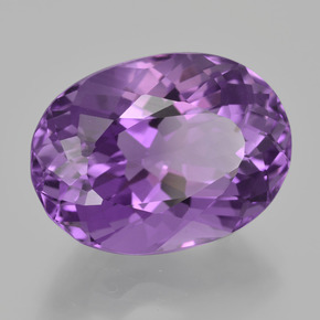 Ametista violeta natural 11,94ct, corte oval, VVS