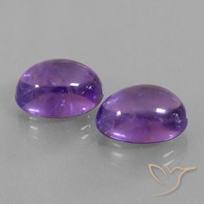 Pedras preciosas de Ametista Violeta avermelhado natural de 14.65 ct, oval, Transparente