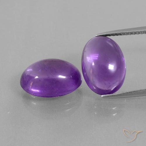 12.37ctw Natural Violeta Intenso Ametista, oval, Transparente