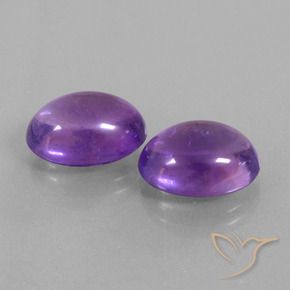 Pedras preciosas de Ametista Violeta Intenso natural de 12.37 ct, oval, Transparente