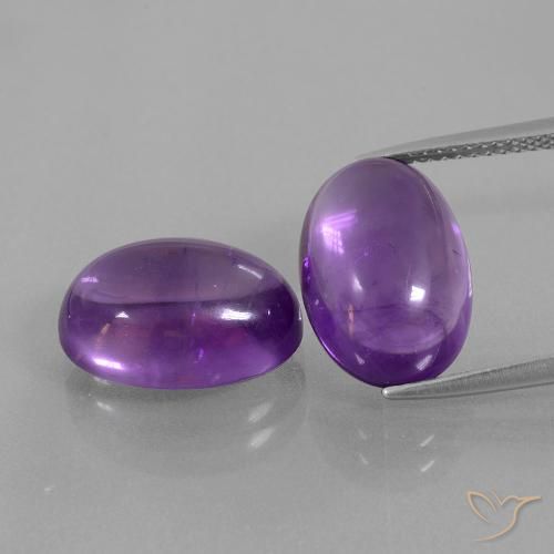 12.30ctw Natural Violeta médio Ametista, oval, Transparente