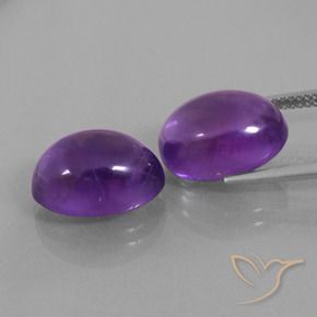 Pedras preciosas de Ametista Violeta avermelhado natural de 13.84 ct, oval, Transparente