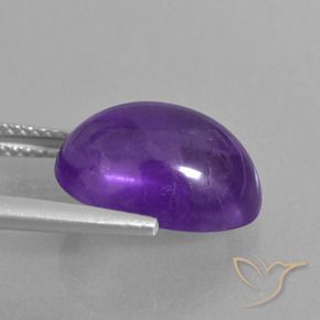 Ametista Violeta Médio-claro Natural 6.23ct, oval, Transparente