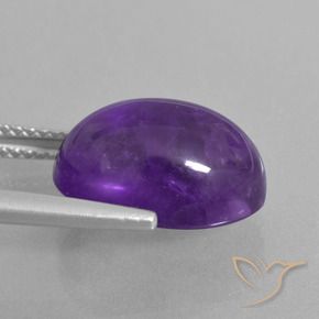 Ametista Violeta Médio-claro Natural 7.06ct, oval, Transparente