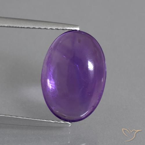 5.22ct Natural Violeta médio Ametista, oval, Transparente