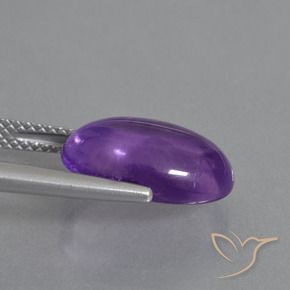 Ametista Violeta médio Natural 5.22ct, oval, Transparente