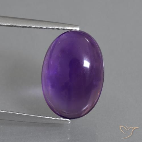 6.80ct Natural Violeta médio Ametista, oval, Transparente